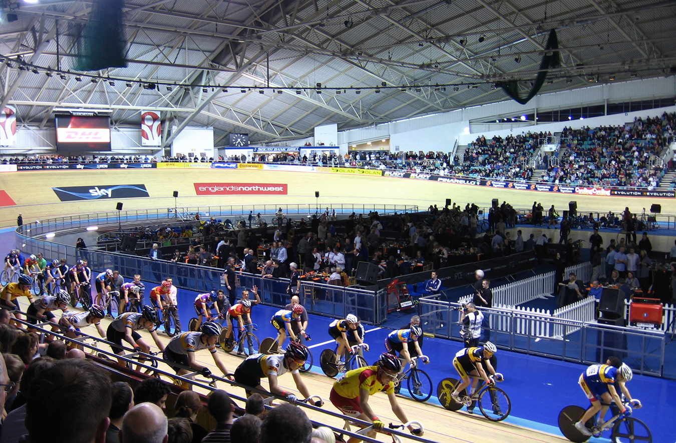 Cycling with Jason and Laura Kenny at the National Cycling Centre Velodrome, Manchester's image