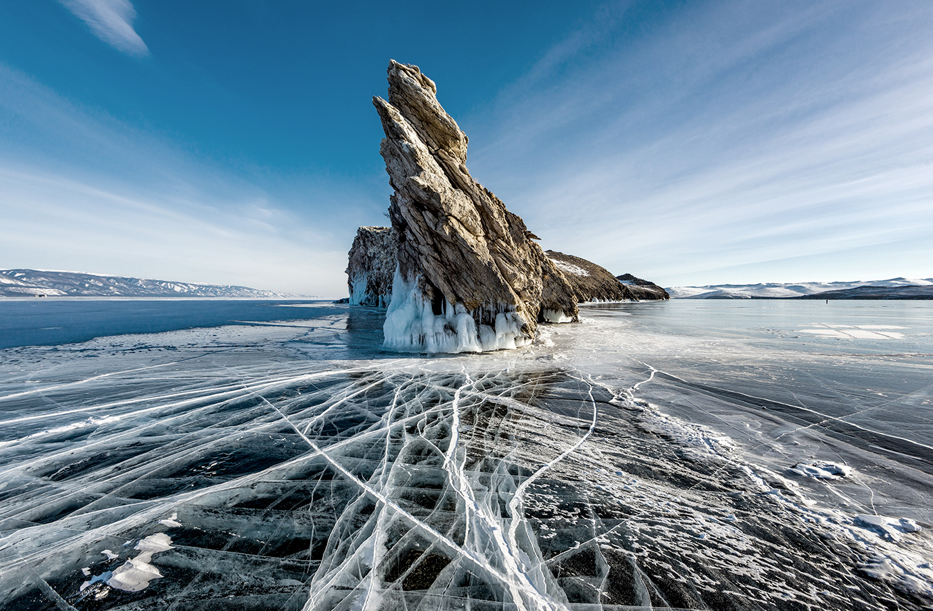 Cycling with Tiffany Crowell around Lake Bakail, Russia's image